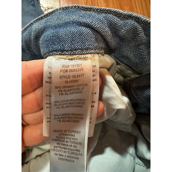 Good American Good Legs Skinny Raw Hem Sz 29 - Picture 9 of 10